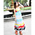  chiffon spaghetti stropp / v-hals maxi kjole