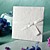  White Embossed Spring Flowers Wedding Invitation (Set of 50)