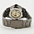  hommes montre-bracelet analogique alliage mécanique (noir)