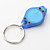  regenboog kleur wit licht 22000 mcd led zaklamp sleutelhanger (klein, 7 kleuren inbegrepen)