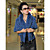 3/4 Sleeve Rabbit Fur Casual Jacket With Buttons