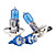  H3 100W Super White Car Bulbs DC 12V 1 Pair (Get Two Sugnal Blubs Free)