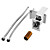  Wide Spout Contemporary Chrome Finish Waterfall Centerset Bathroom Sink Faucet