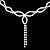  Crystal In Sliver Alloy Wedding Jewelry Set With Necklace & Earrings
