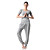  Yoga&Aerobics Woman Sports Wear Yoga Suit (Gray)