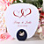  Personalized Fan Wedding Favor – Double Hearts