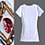  lentejuelas manga corta camiseta