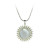  Silver Daisy Medallion Necklace