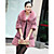  Half Sleeve Rabbit Fur Party Coat With Shawl Collar And Flower(s) (More Colors)