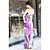  polyester band in de hals maxi jurk