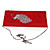  raso con cristalli / strass borsa sera pavone (altri colori)