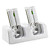  Dual USB Charging Station with 4 Rechargeable Batteries for Wii (2800mAh, Assorted Colors)