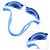  Unisex SM910 Anti-Fog Plating Swimming Goggles