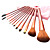  12PCS Professional Brush Set With Lovely Pink Pouch