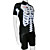 kooplus-mens ciclos cortos trajes con pantalones cortos babero (esqueleto)