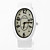  unisex pu analogico al quarzo orologio da polso con cassa ellittica (bianco)