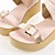  Kunstleder-Plateau Sandalen mit Schnalle Flitterwochen / Freizeitschuhe (weitere Farben)