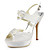  Satin Stiletto Heel Platform With Rhinestone Wedding Shoes (More Colors Available)