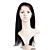  Glue-Less Hand-tied Lace Front Yaki Straight 18 Inch Indian Remy Hair Wig