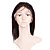  Glue-Less Hand-tied Lace Front Silky Straight 8 Inch Indian Remy Hair Wig