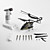  3 Channels Move Motion Missile Shooting Remote Control Helicopter with LED Light