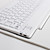  Clavier Bluetooth, Avec Etui en Cuir PU et Support, Pour le Nouvel iPad - Blanc