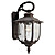  Antique Inspired Metal Wall Light with 1 Light in Glass Shade