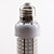  E27 78-ledede 3-3.5W 190-210lm 6000-6500K naturlig hvitt lys ledet mais pære (230v)