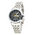  Pair of Casual Alloy Analog Quartz Couple Watches with Black Face (Silver)