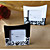  black & white complementari modellato titolari di carte di luogo / cornici (set di 2)