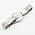  Pair of Casual Alloy Analog Quartz Couple Watches with Black Face (Silver)