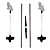  2 LED Solar Powered Bee Garden Stake Light-Color Changing