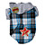  spuitkanaaltjespatroon stijl hoodie shirt voor honden (XS-XL, blauw)