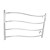  60w wall mount spiegel afwerking stroomlijnen ronde buis handdoek warmmer droogrek