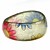  Ladies' Resin Round Bangles Classic Big Bracelet With Sunflowers Print