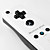  tofarget MotionPlus Remote og Nunchuk-kontrolleren til Wii / Wii u (sort og hvit)