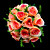  tour en satin de mariée bouquet de mariage forme (plus de couleurs)