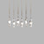  Comtemporary Crystal Pendant Lights with 6 Lights