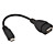  Cable OTG Micro USB para Teléfonos Android - Negro, 14 cm