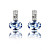  Swaying Mood Austrian Crystal In Real Platinum Plated Ladies' Earrings (More Colors)