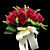  tour en satin de mariée bouquet de mariage forme (plus de couleurs)