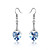  Mind Is Willing Austrian Crystal In Real Platinum Plated Ladies' Earrings (More Colors)