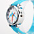  Children’s Dolphin Style Silicone Analog Quartz Wrist Watch with Flashing LED Light (Blue)