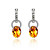  Simple Love Austrian Crystal In Real Platinum Plated Ladies' Earrings (More Colors)
