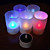  Solar Powered LED Rechargeable Color Changing Flameless Lights Candle