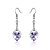  Mind Is Willing Austrian Crystal In Real Platinum Plated Ladies' Earrings (More Colors)