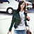  Long Sleeve Turndown Collar Evening/ Career PU Jacket  (More Colors)