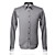  mens camisa de manga longa fina
