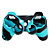  Etui de Protection en Silicone, Double Couleur, pour Manette PS3 - Bleu et Noir