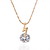  18k nydelig mote rhinestone legering belysning halssmykke (flere farger)